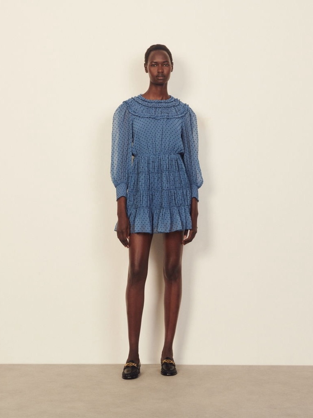 Sandro Paris Gwen mini dress , sz : 6 {38 }